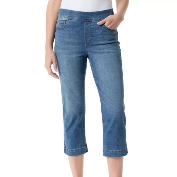 Women's Gloria Vanderbilt Amanda Pull-On Capri Pants Color: Essen Size: 10 - Picture 1 of 4